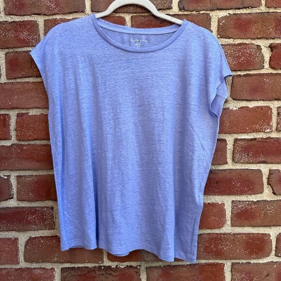 Eileen Fisher Womens $128 Organic Linen Jersey Shirred-Back Top XS NEW - Picture 6 of 10